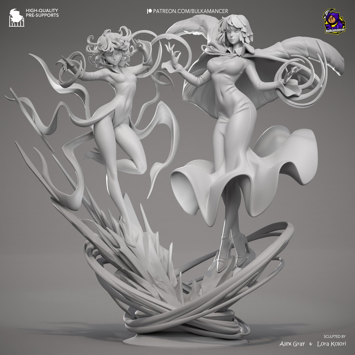 Fubuki And Tatsumaki Statue