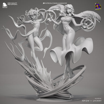 Fubuki And Tatsumaki Statue