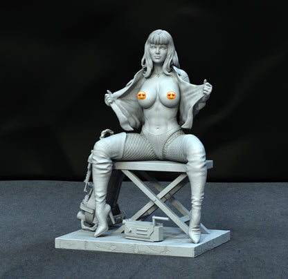 Ghostbuster Girl Statue