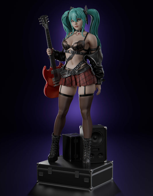 Hatsune Miku Statue 3D-Printed Kit