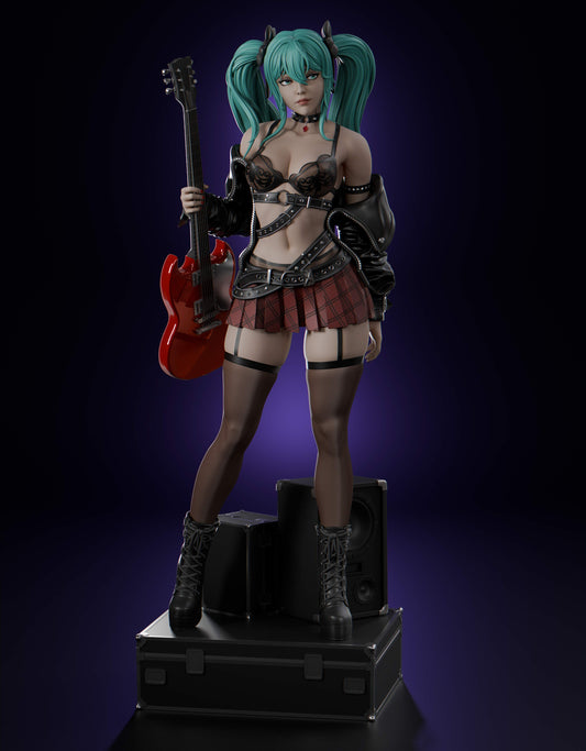 Hatsune Miku Statue 3D-Printed Kit
