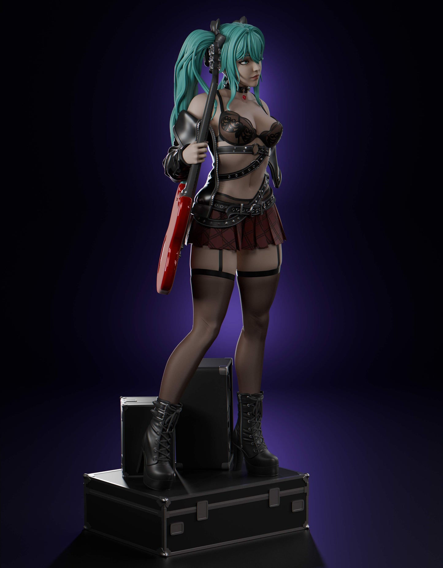 Hatsune Miku Statue 3D-Printed Kit