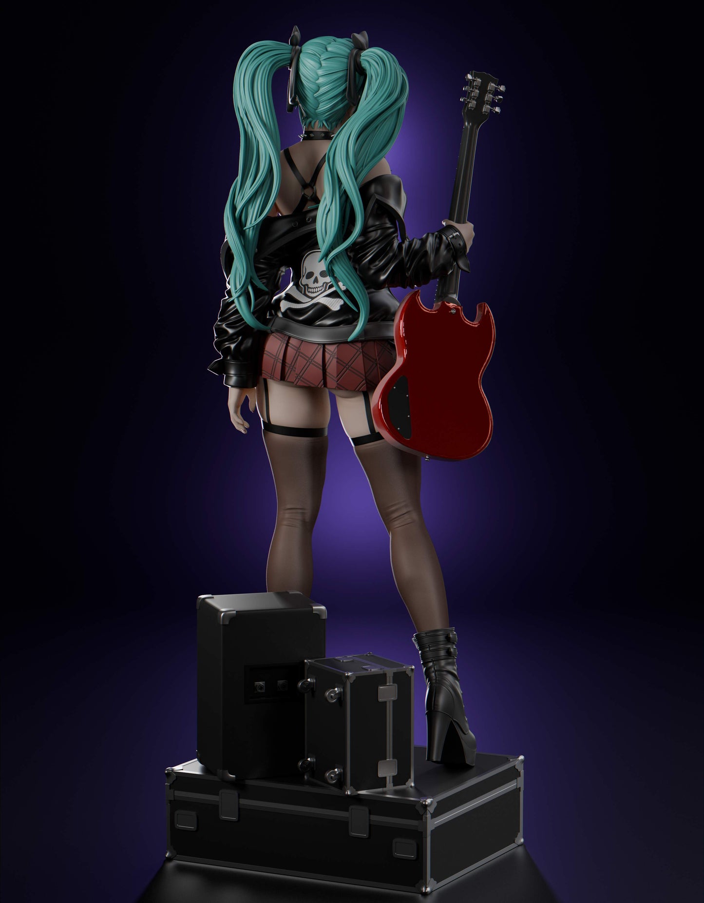 Hatsune Miku Statue 3D-Printed Kit