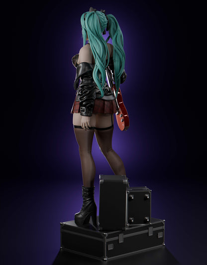 Hatsune Miku Statue 3D-Printed Kit