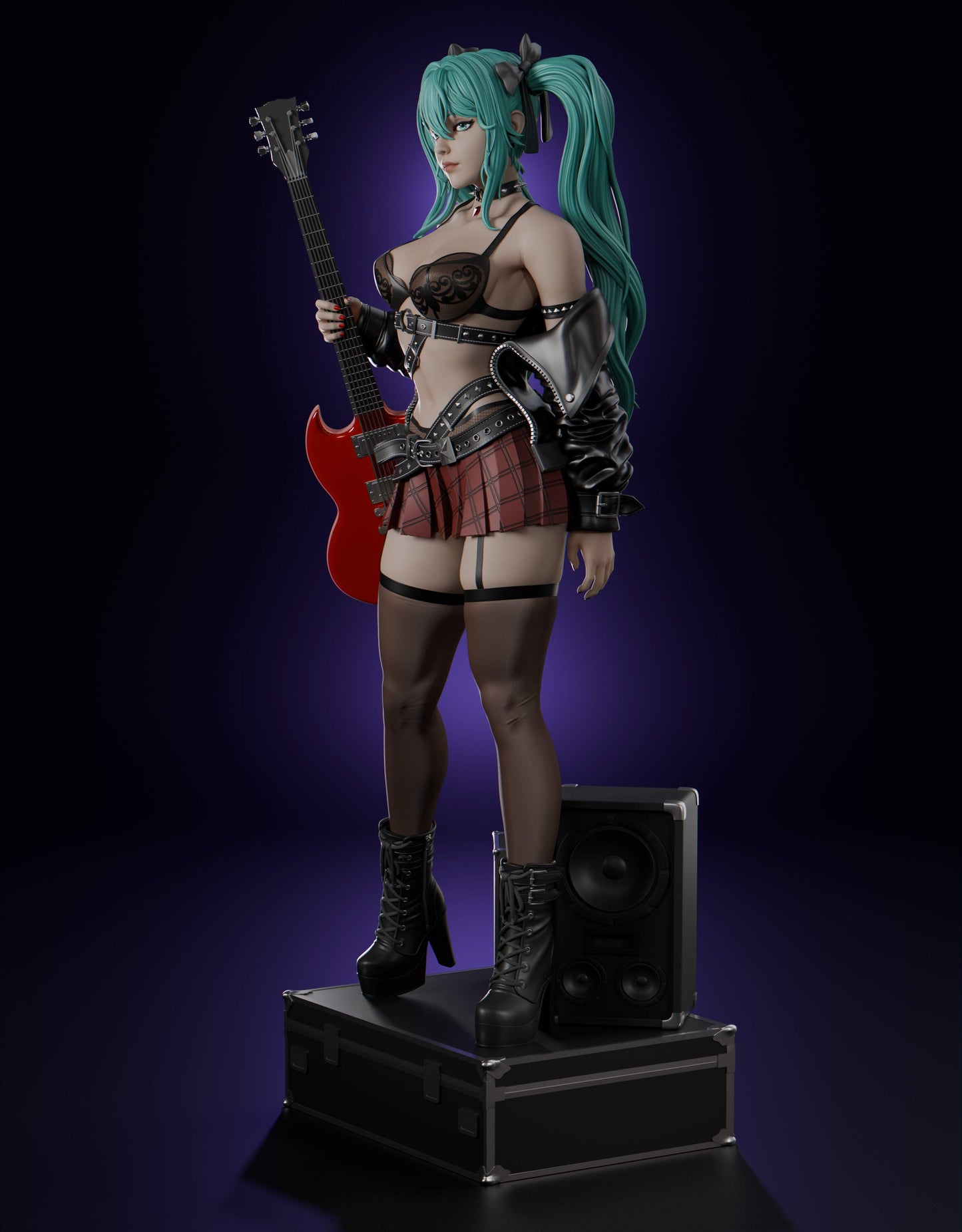 Hatsune Miku Statue 3D-Printed Kit