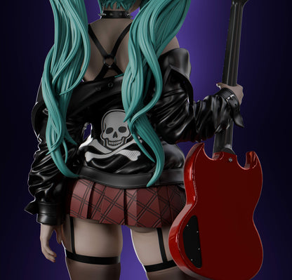 Hatsune Miku Statue 3D-Printed Kit