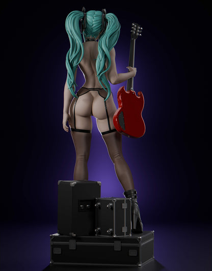 Hatsune Miku Statue 3D-Printed Kit