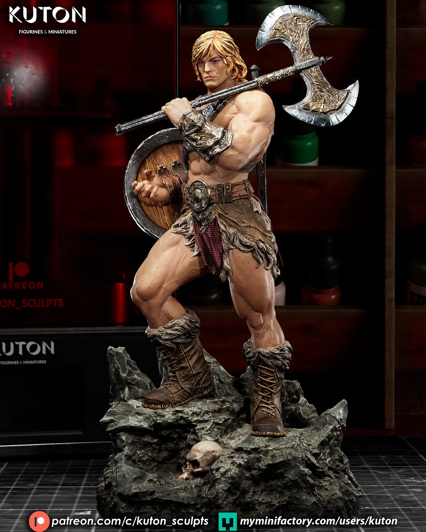 He-Man Statue 3D-Printed Kit