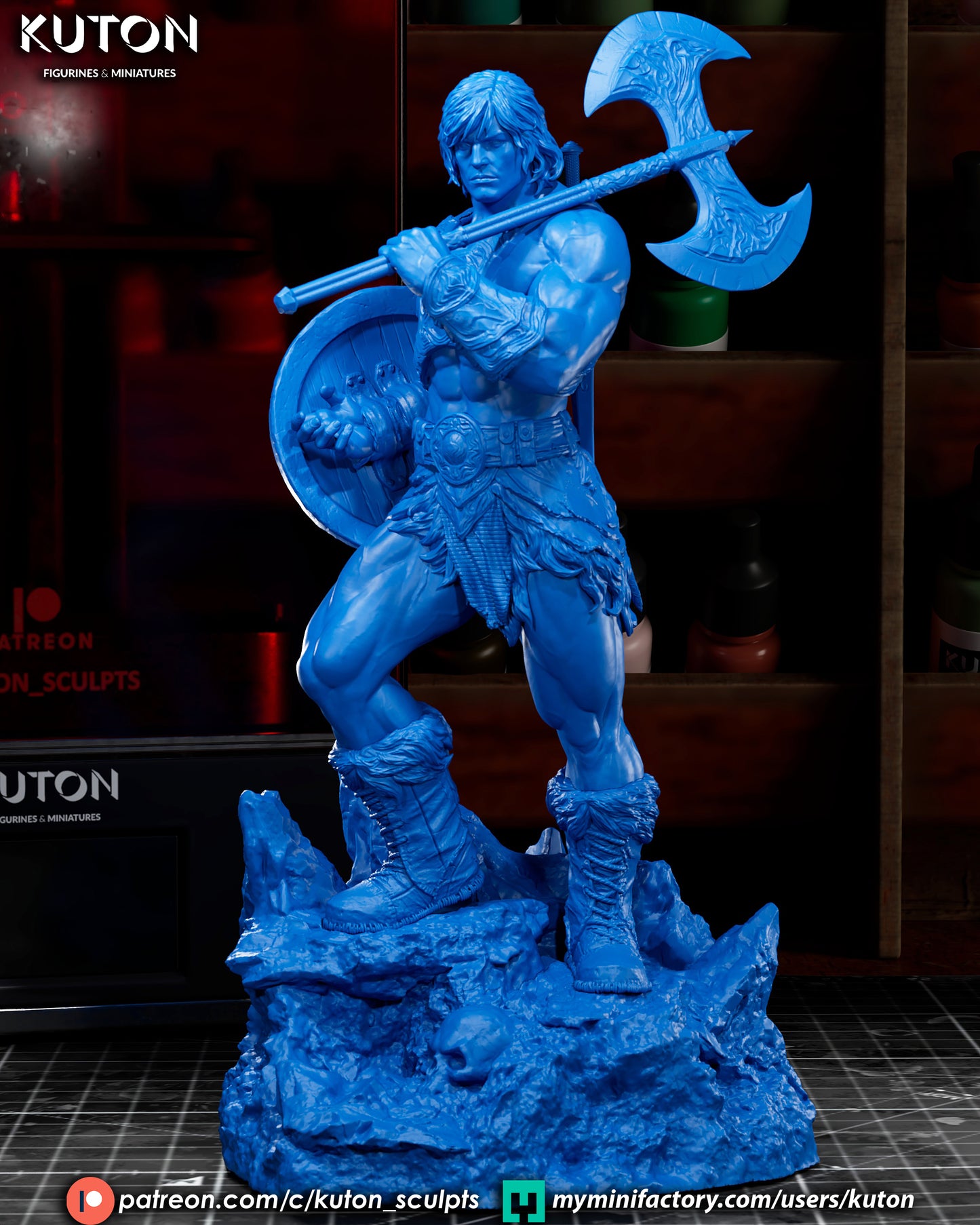 He-Man Statue 3D-Printed Kit