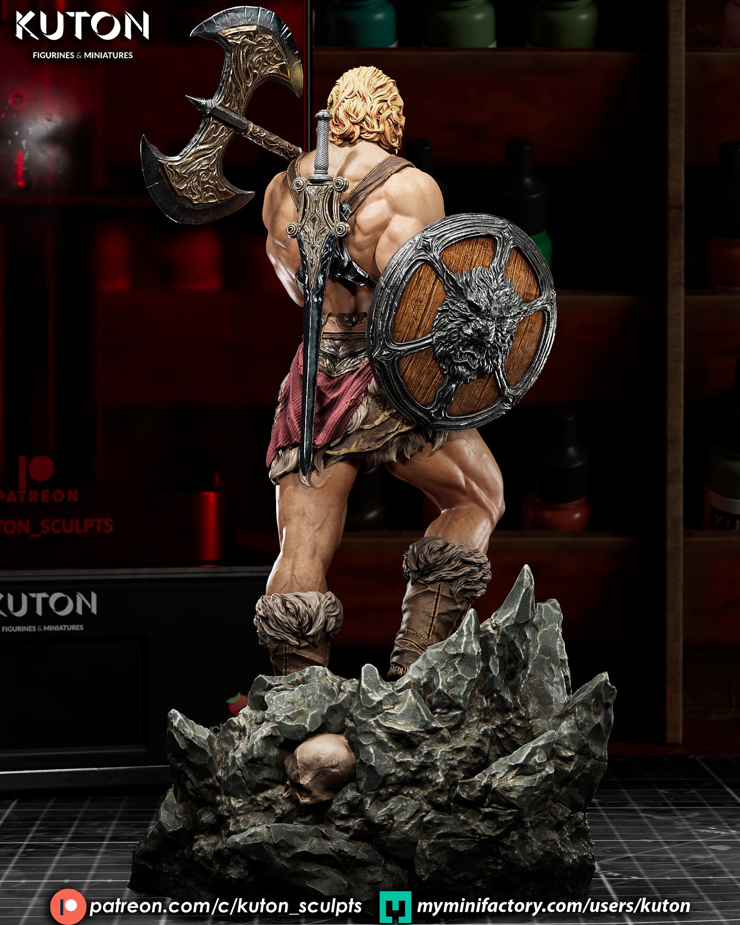 He-Man Statue 3D-Printed Kit