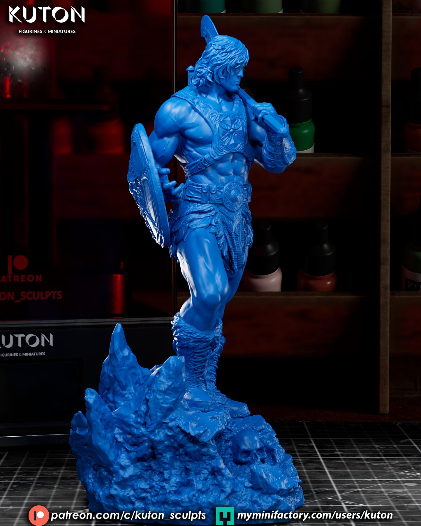 He-Man Statue 3D-Printed Kit