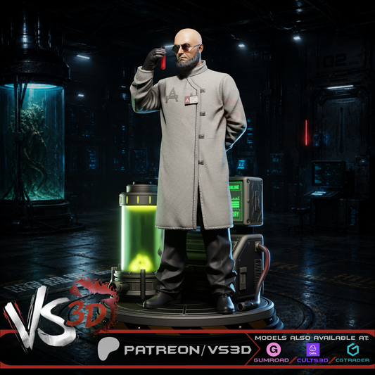 Hugo Strange Statue 3D-Printed Kit