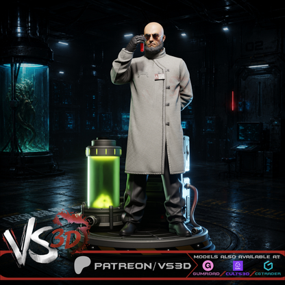 Hugo Strange Statue 3D-Printed Kit