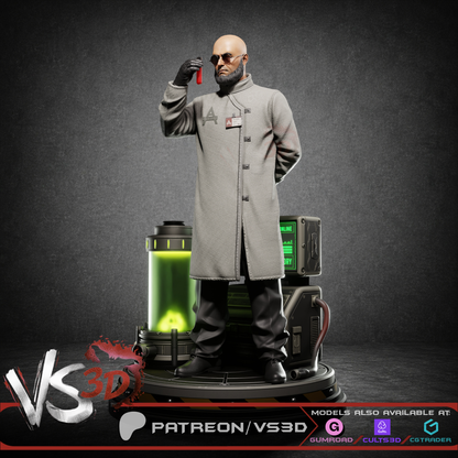 Hugo Strange Statue 3D-Printed Kit
