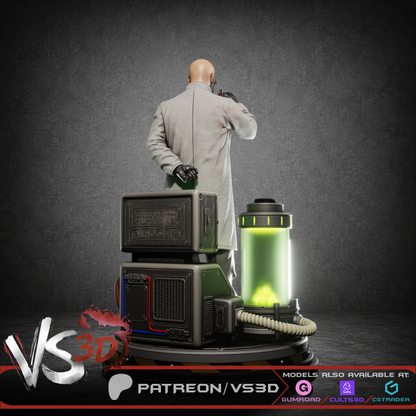 Hugo Strange Statue 3D-Printed Kit