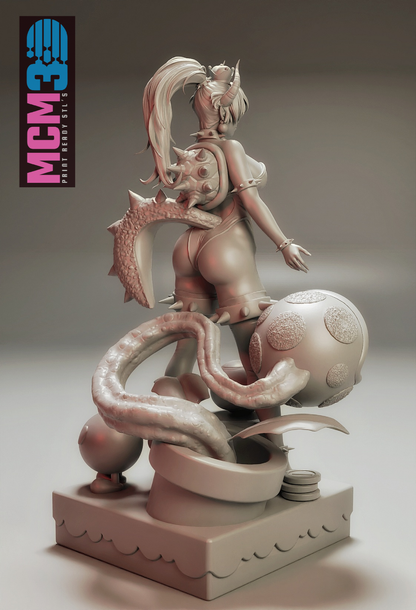 Bowsette Statue 3D-Printed Kit