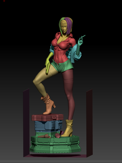Faye Valentine Statue 3D-Printed Kit
