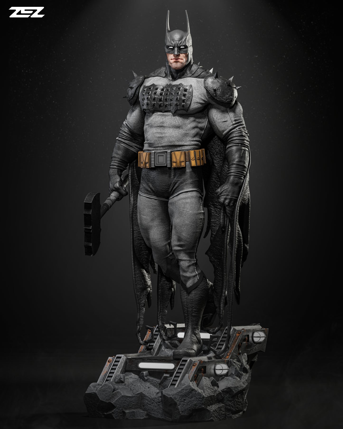 Absolute Batman Statue 3D-Printed Kit