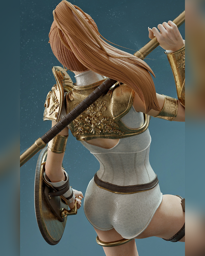 Warrior Goddess Statue 3D-Printed Kit