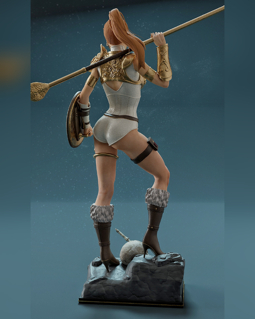 Warrior Goddess Statue 3D-Printed Kit