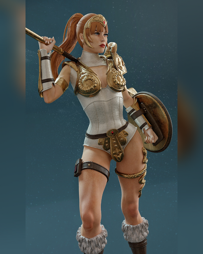 Warrior Goddess Statue 3D-Printed Kit
