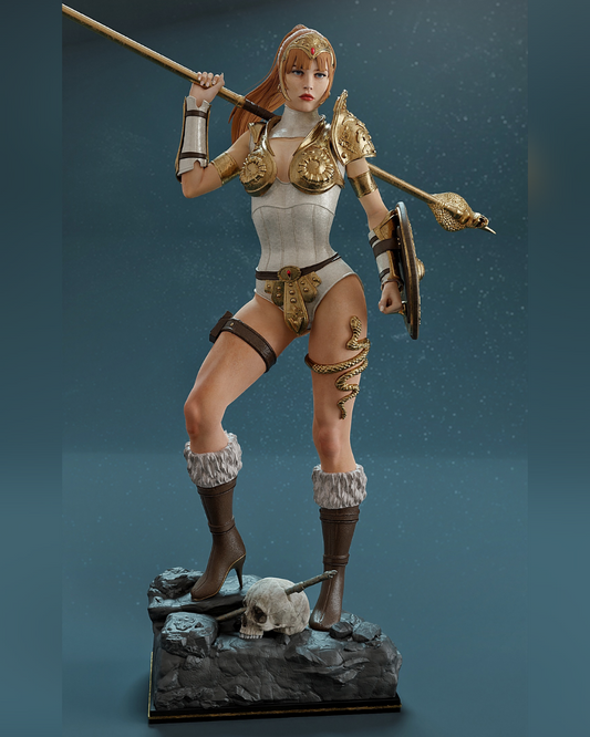 Warrior Goddess Statue 3D-Printed Kit