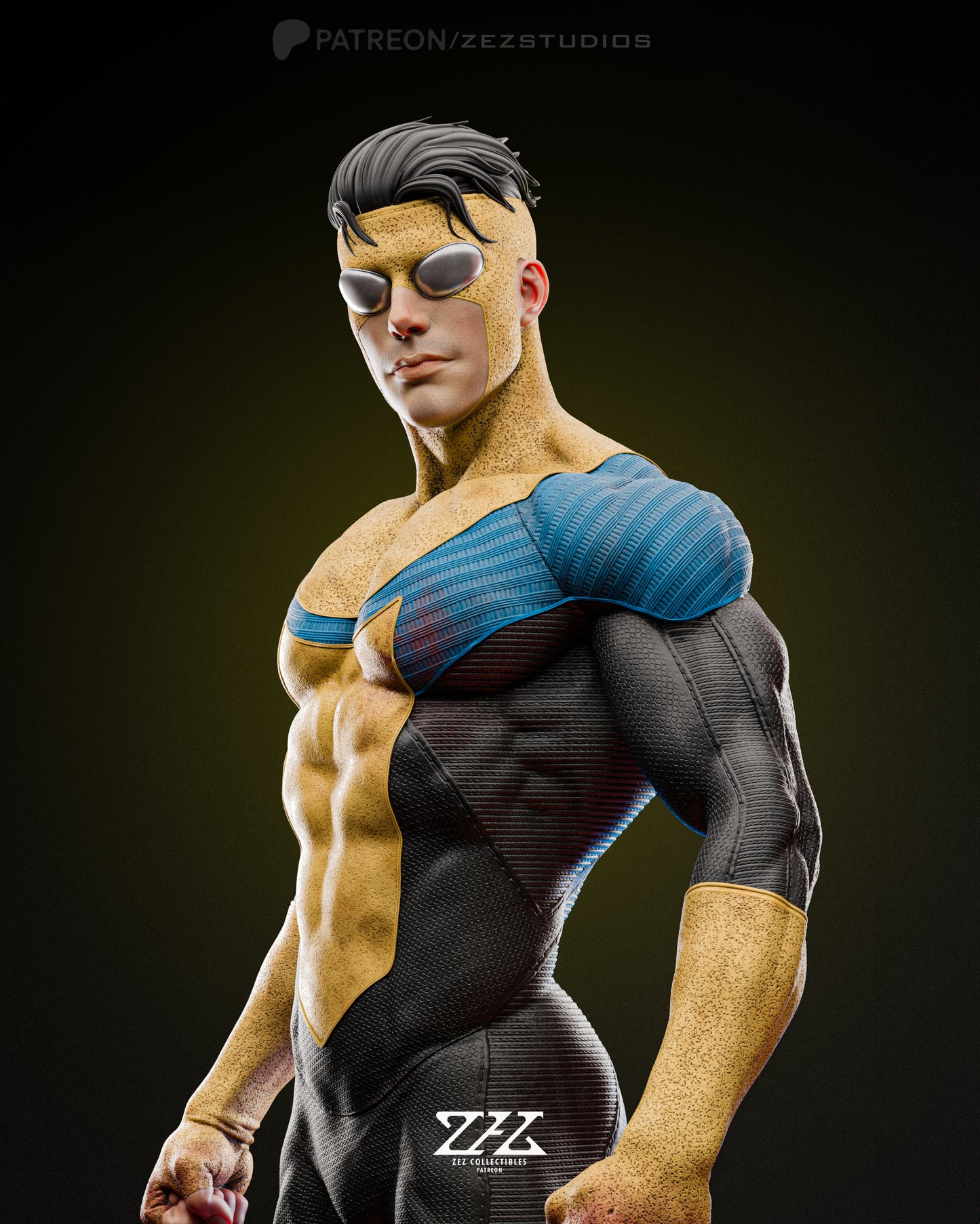 Invincible & Omni Man Statue 3D-Printed Kit