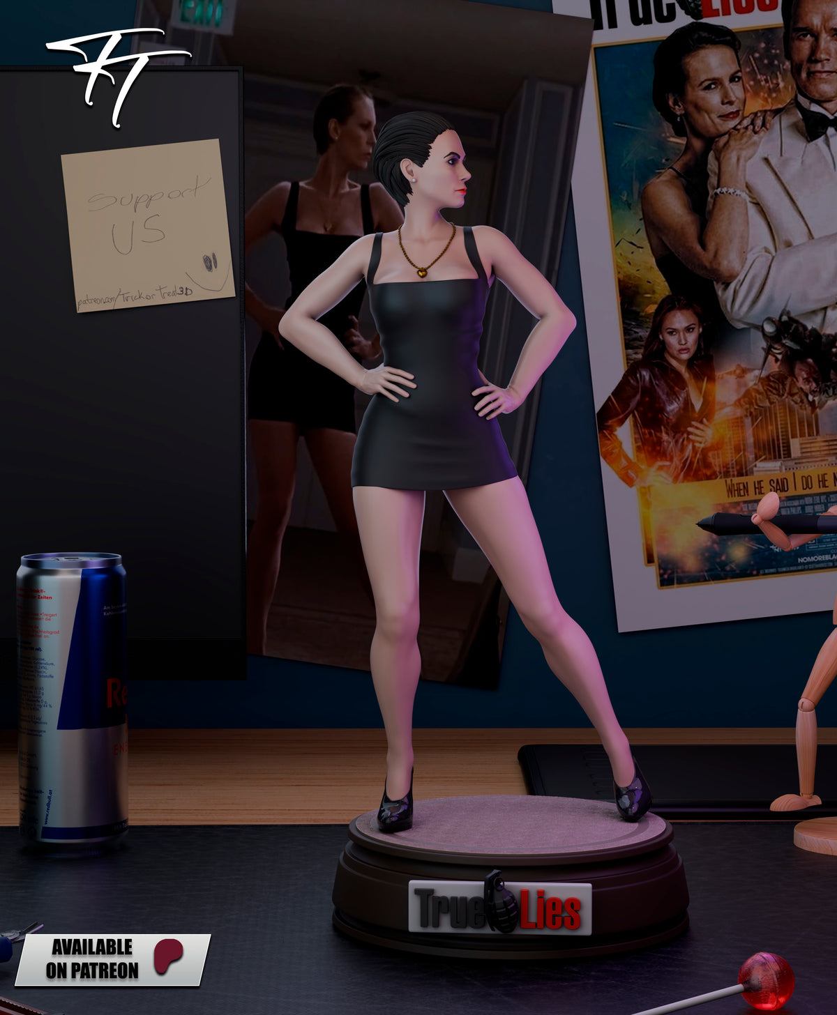 Helen Tasker Statue 3D-Printed Kit