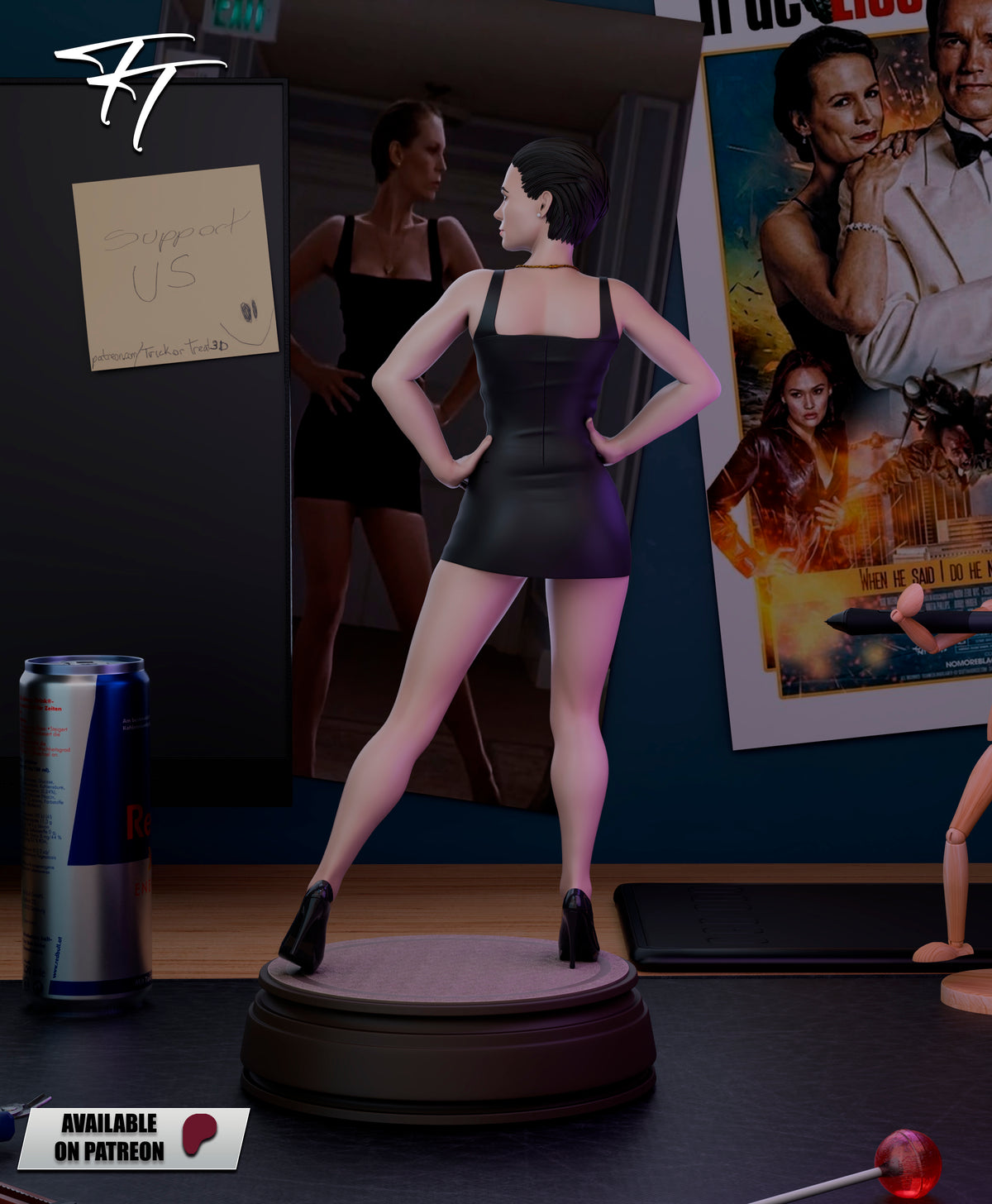 Helen Tasker Statue 3D-Printed Kit