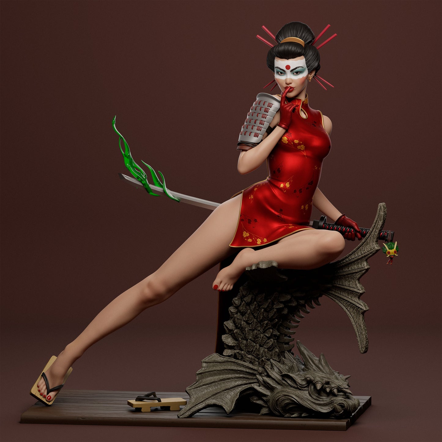 Katana Bombshell Statue