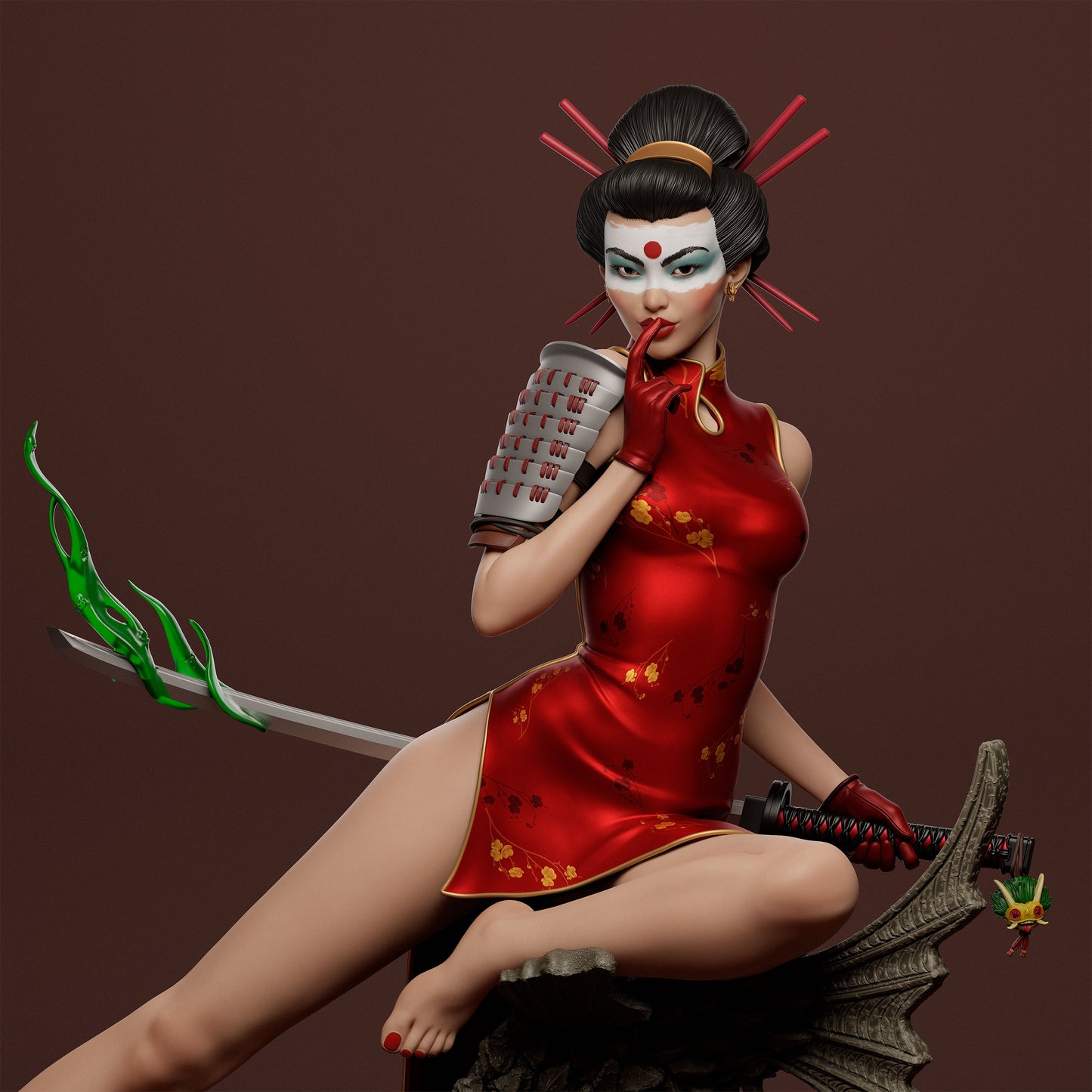 Katana Bombshell Statue