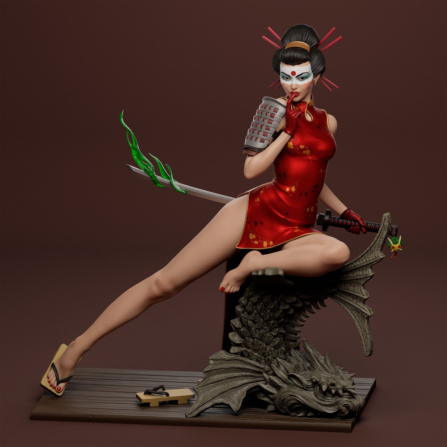 Katana Bombshell Statue