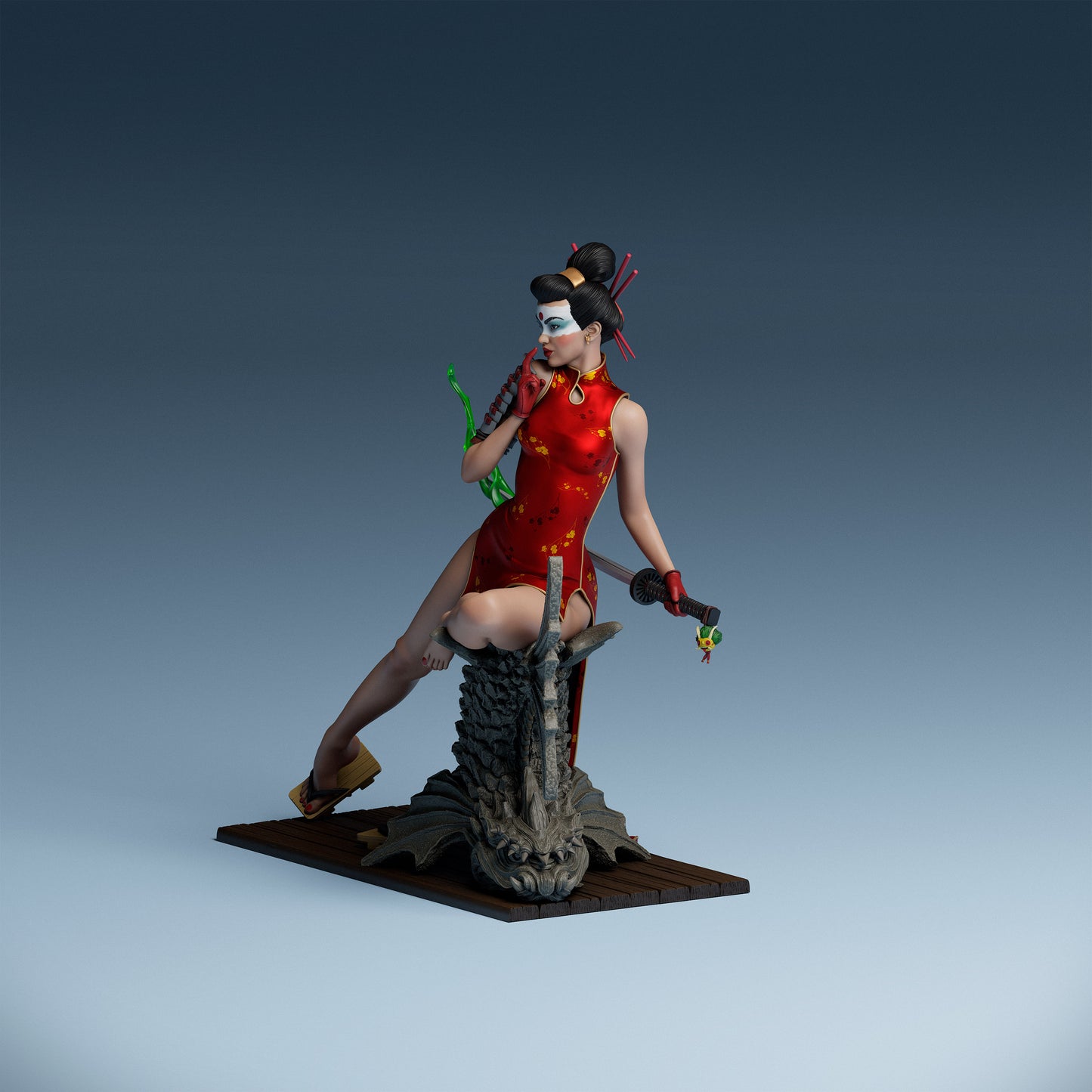 Katana Bombshell Statue