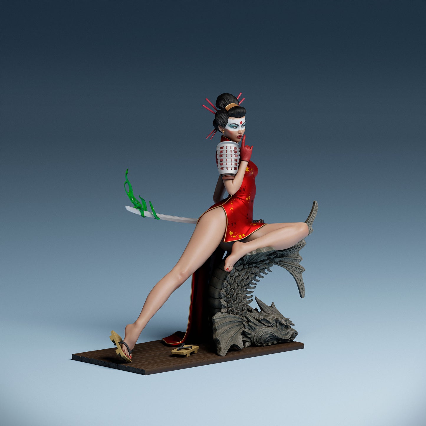 Katana Bombshell Statue