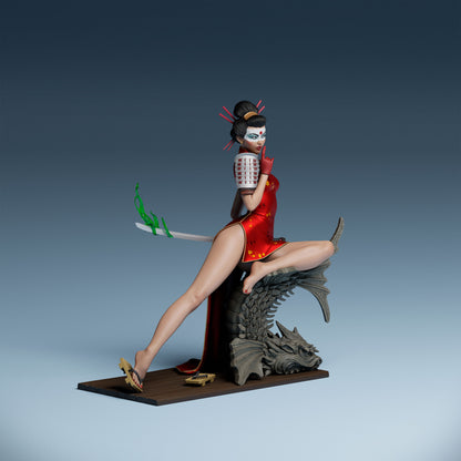 Katana Bombshell Statue