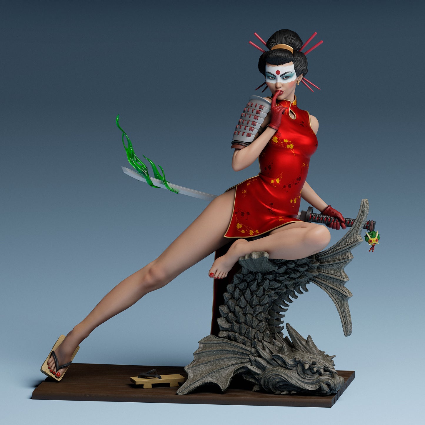 Katana Bombshell Statue