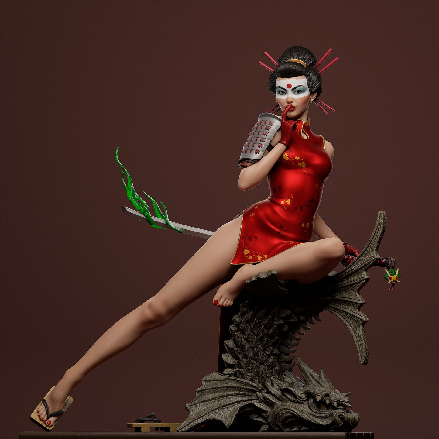 Katana Bombshell Statue