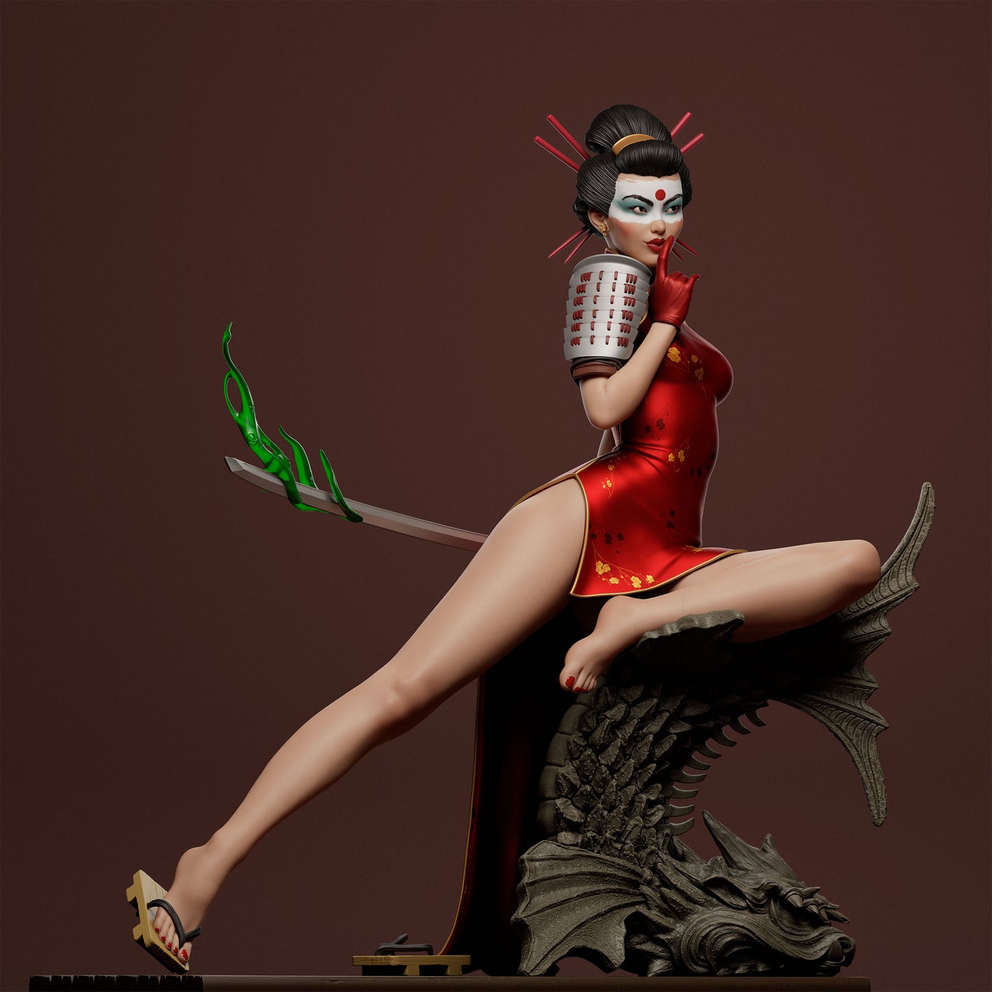 Katana Bombshell Statue