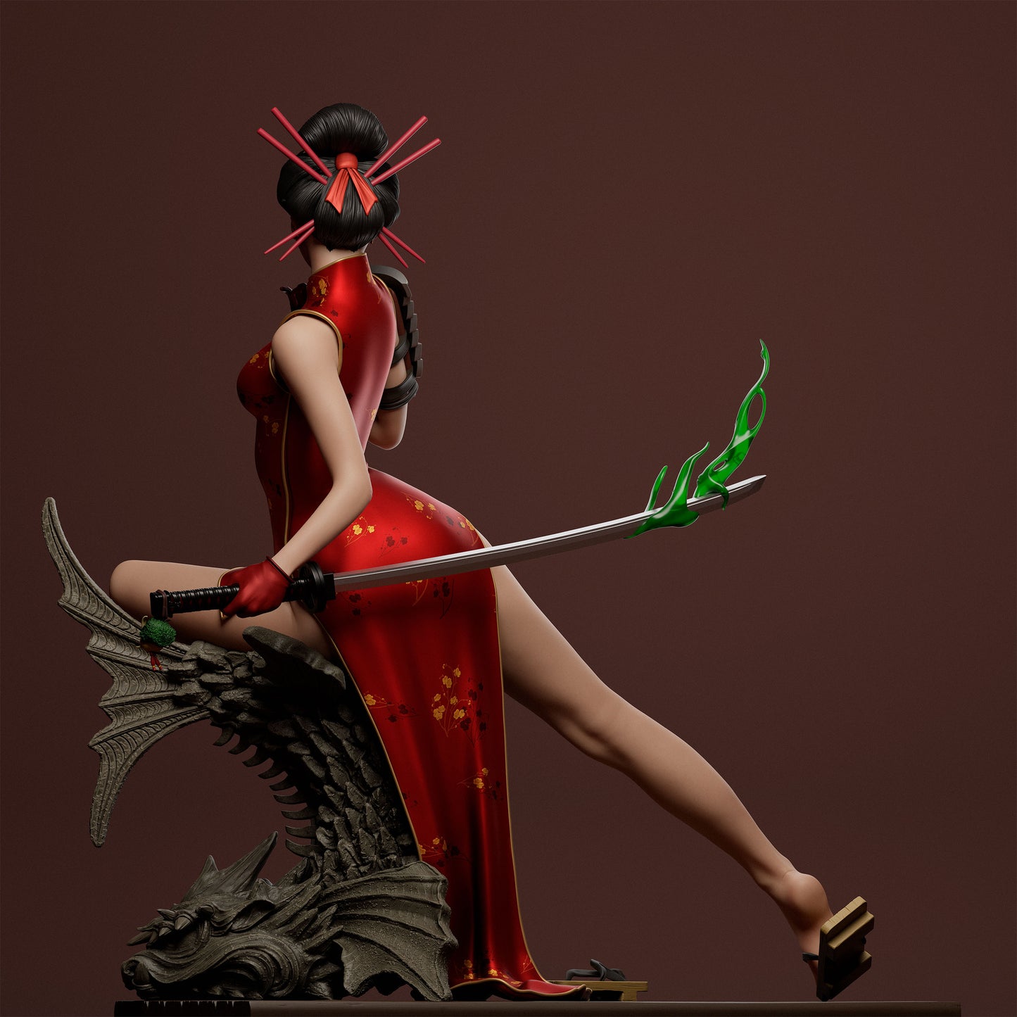 Katana Bombshell Statue