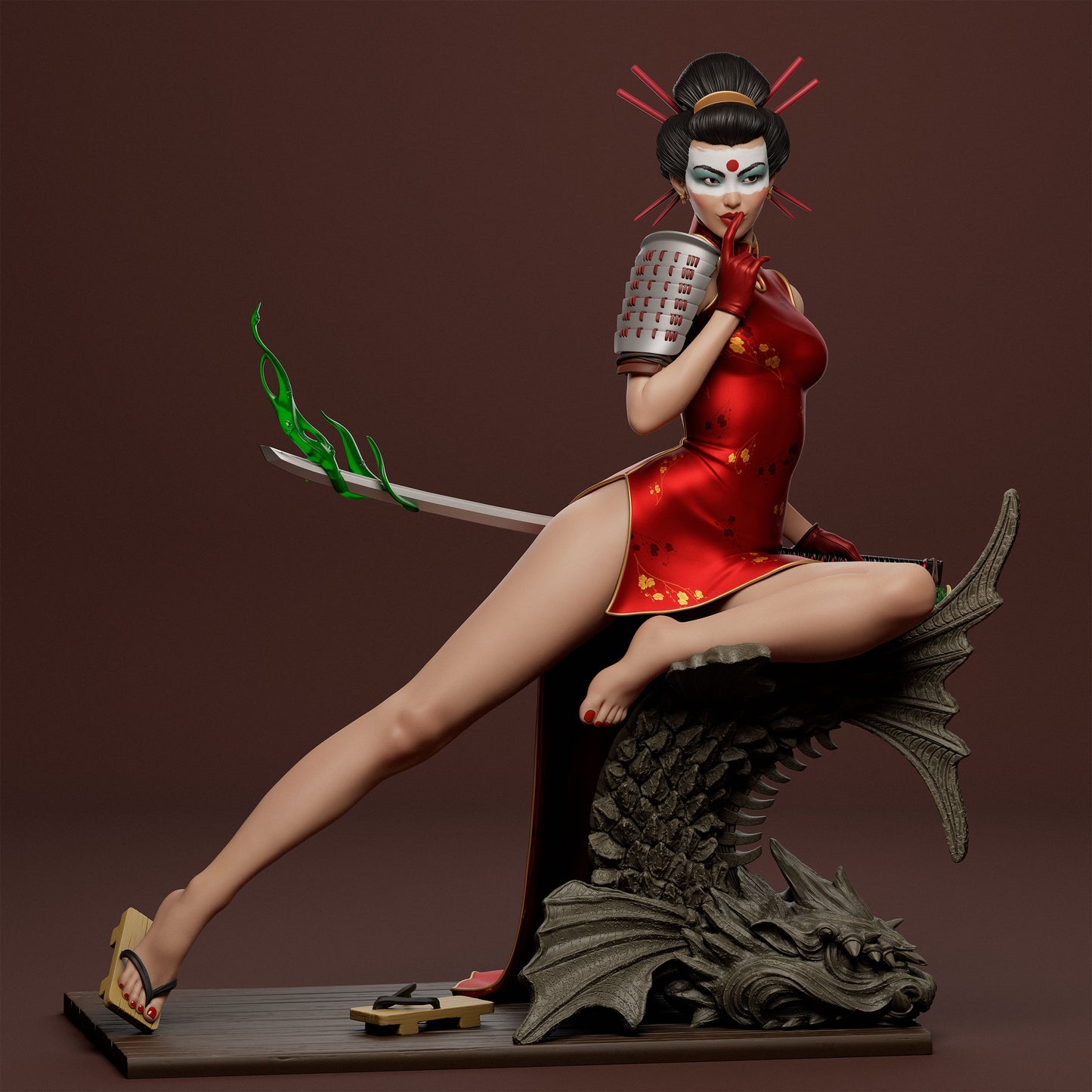 Katana Bombshell Statue