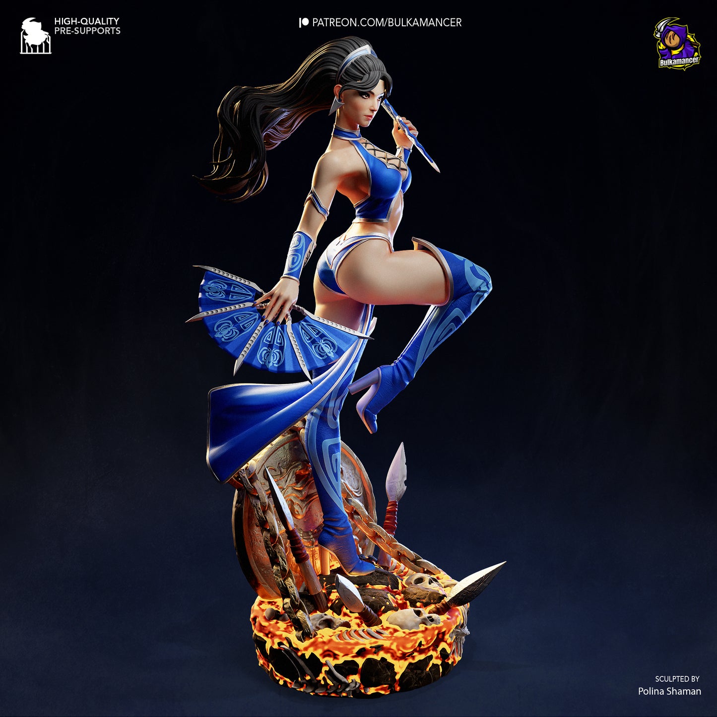 Kitana Statue 3D-Printed Kit