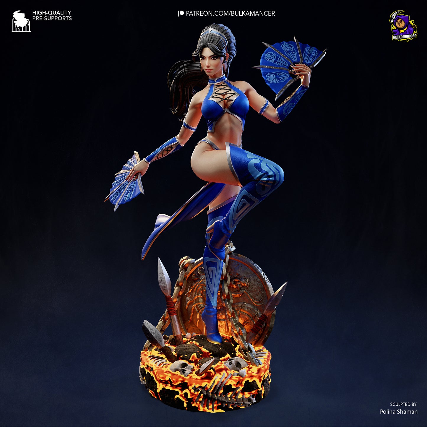 Kitana Statue 3D-Printed Kit