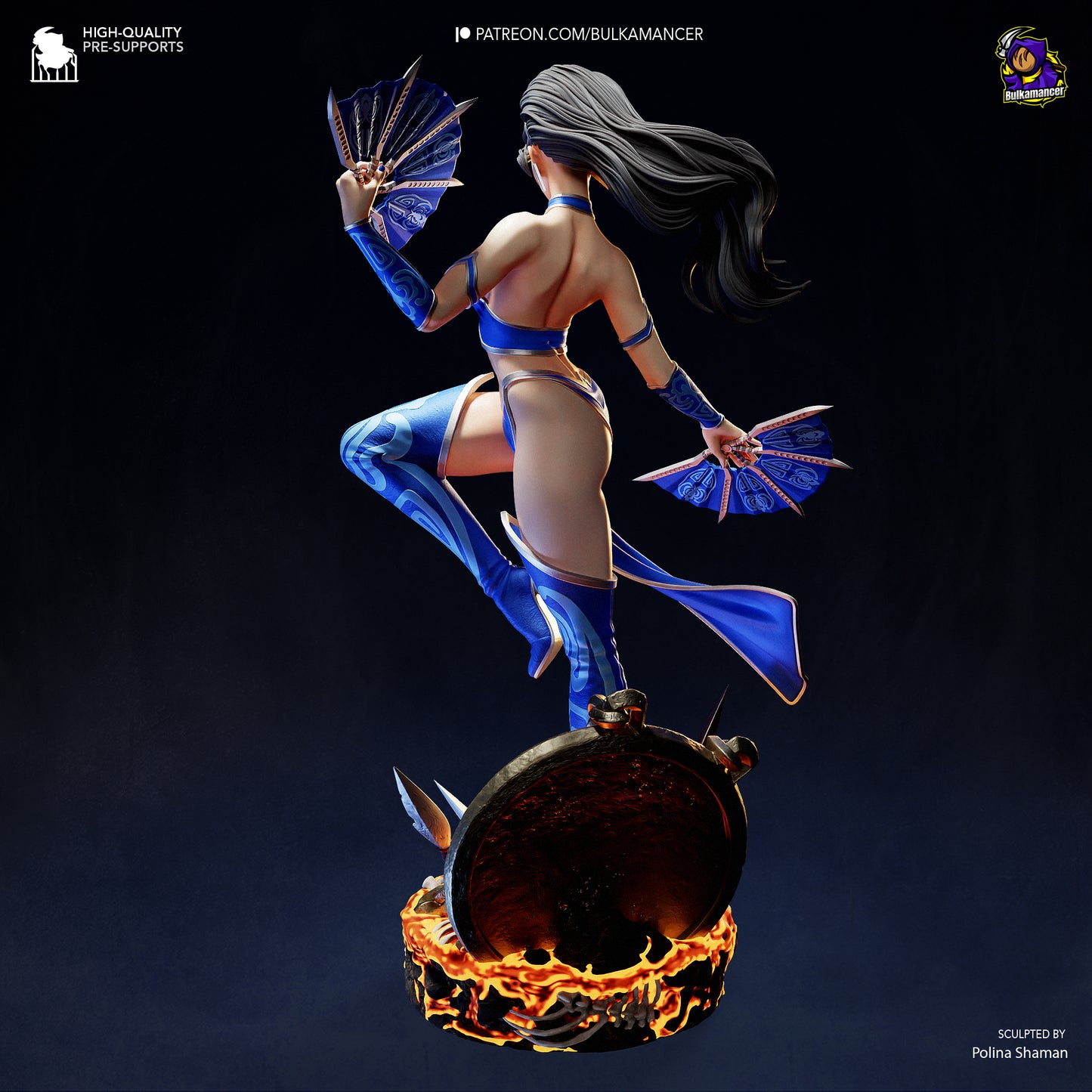 Kitana Statue 3D-Printed Kit