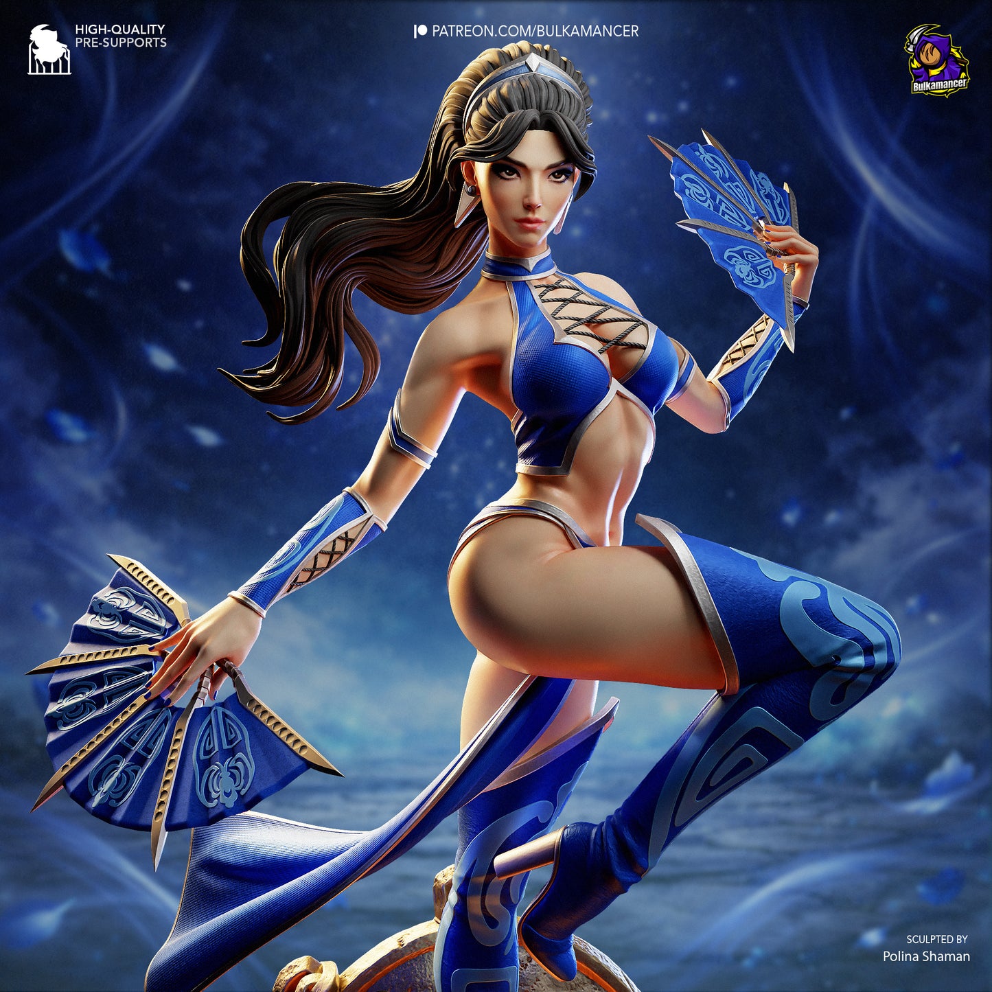 Kitana Statue 3D-Printed Kit