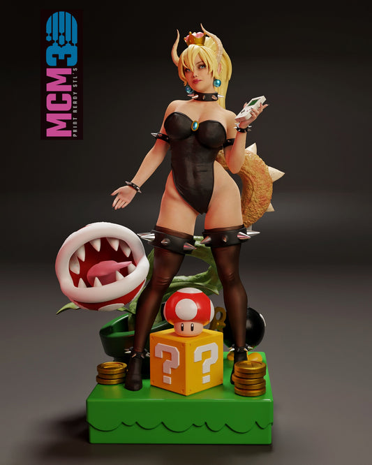 Bowsette Statue 3D-Printed Kit