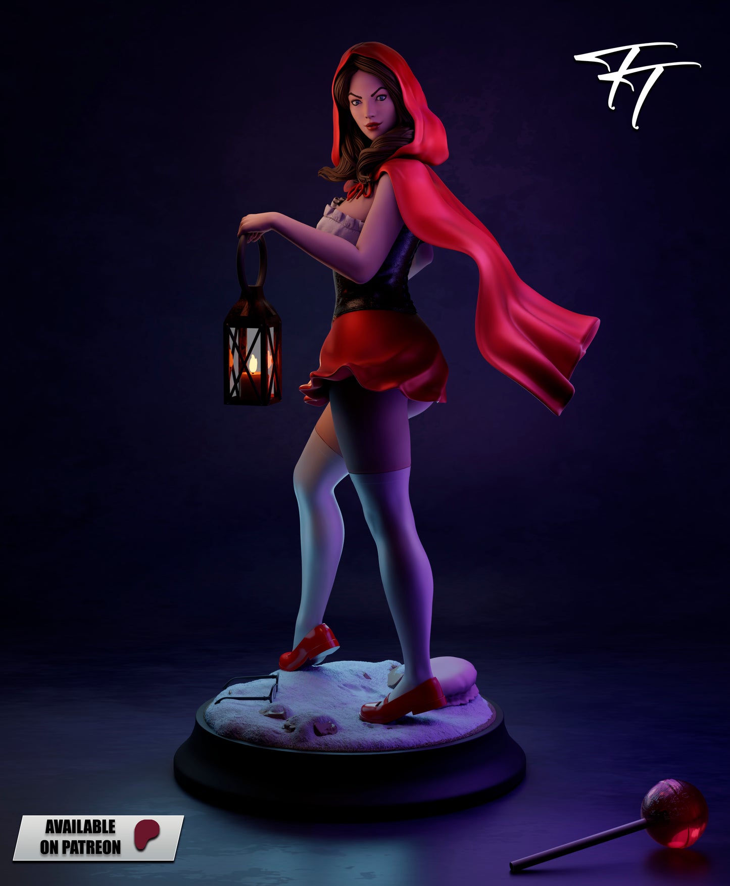 Little Red Riding Hood Statue