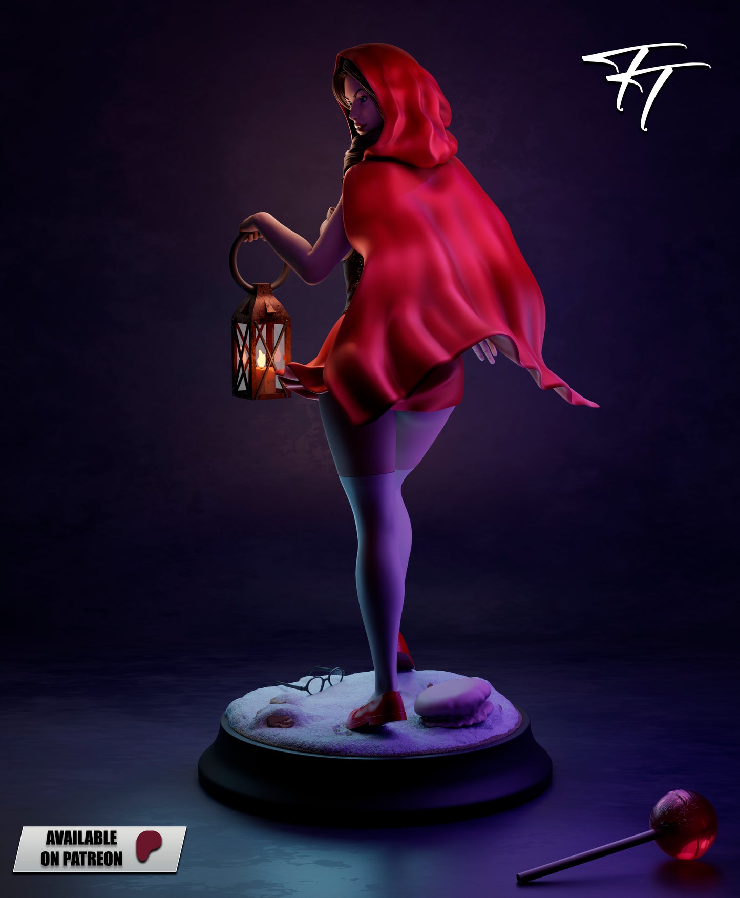 Little Red Riding Hood Statue