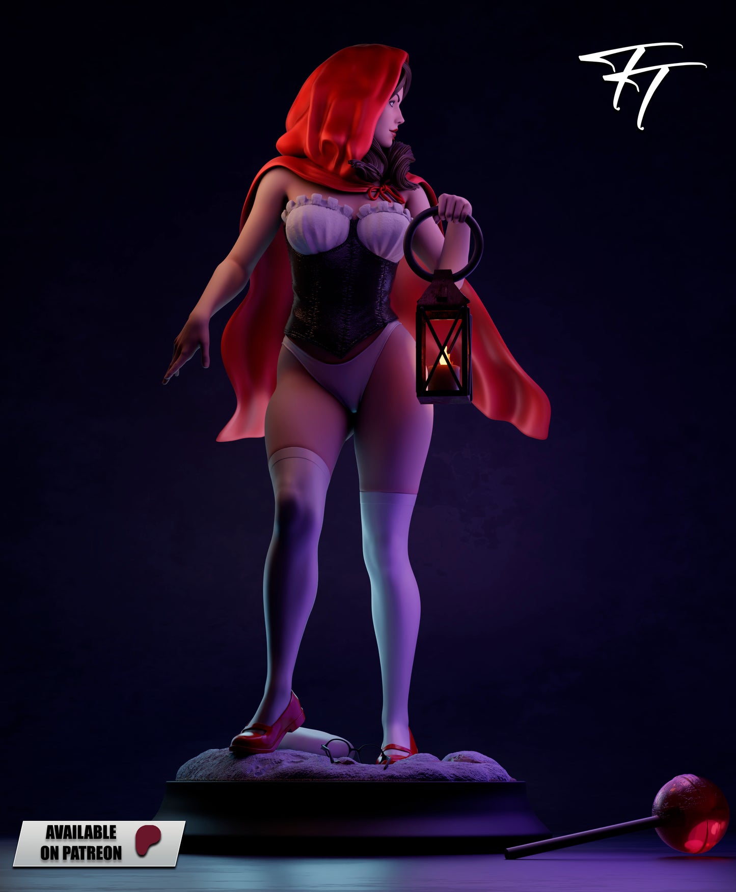 Little Red Riding Hood Statue