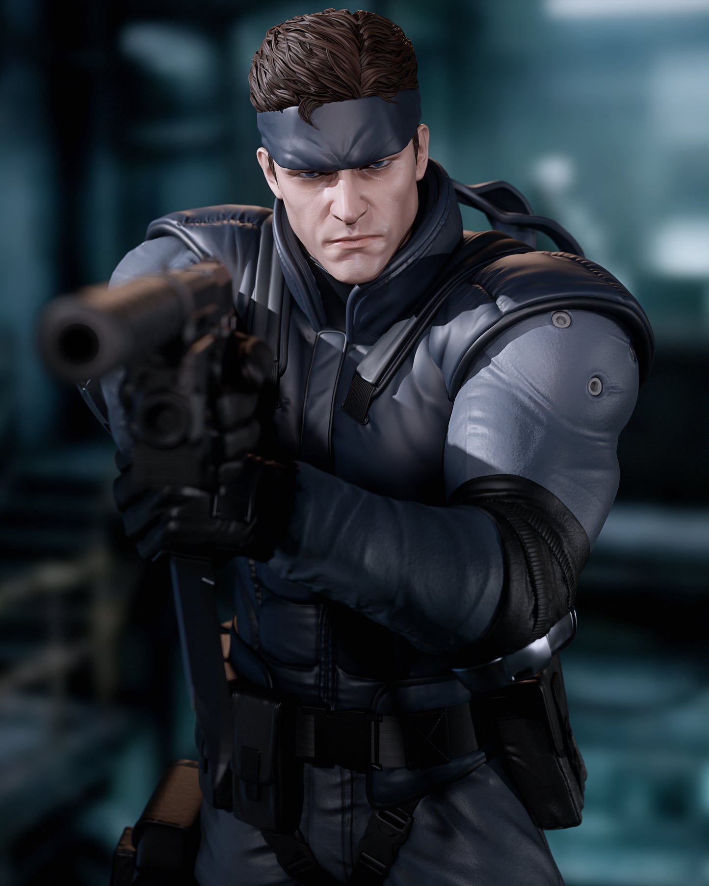 Solid Snake Statue 3D-Printed Kit