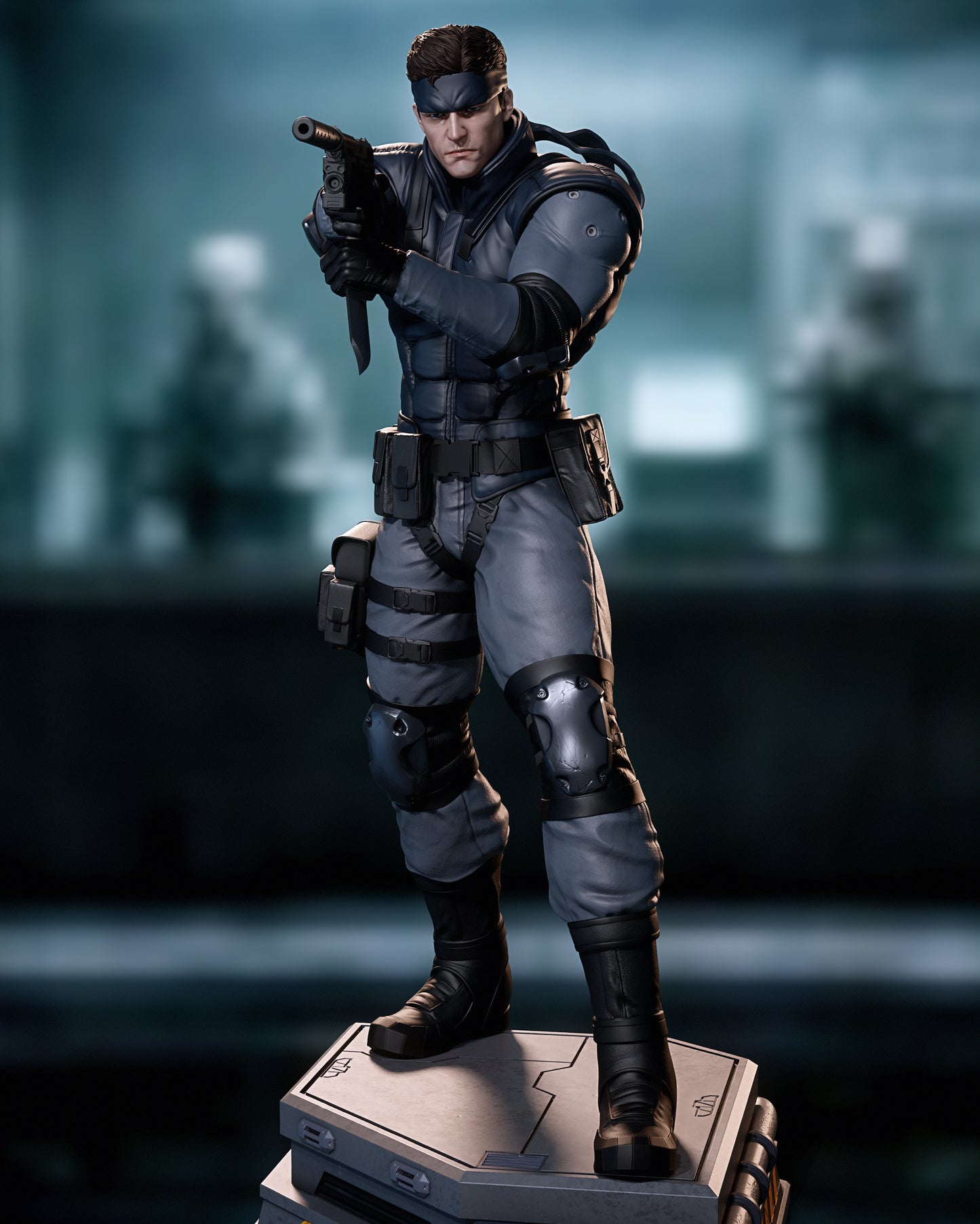 Solid Snake Statue 3D-Printed Kit